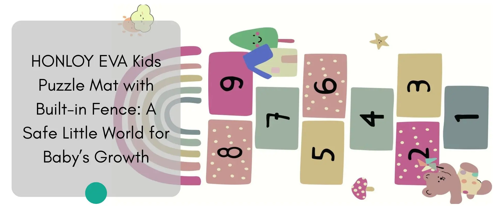 HONLOY EVA Kids Puzzle Mat with Built-in Fence: A Safe Little World for Baby’s Growth