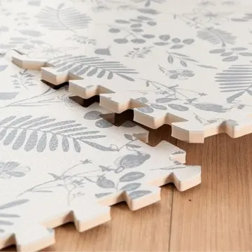 Environmental-friendly EVA foam play mat with fashionable pattern design - children's crawling mat 9 pieces with borders EVA material floor mat