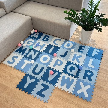 Eco Friendly Educational Toys 26pcs Kids Soft Foam Puzzle Play Mat Interlocking Eva Foam Gym Floor Alphabet Puzzle Mat