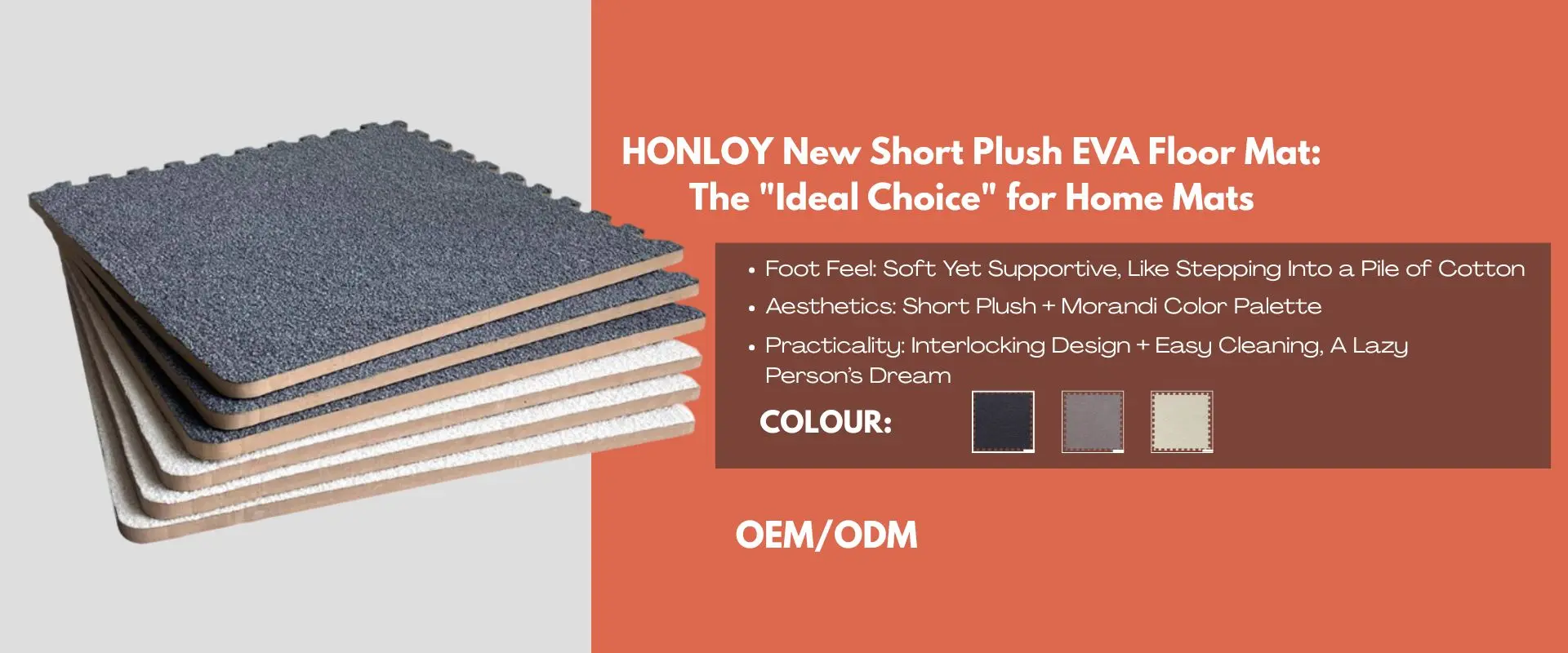 HONLOY New Short Plush EVA Floor Mat: The "Ideal Choice" for Home Mats