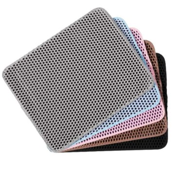 Waterproof Bottom Layer Easy Cleaning Protect Floor Pet Mat Double-Layer Litter Trapper Mats