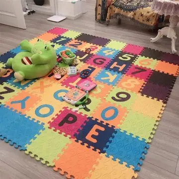 HONLOY Children's Play Floor Tiles - for Indoor Use - Children's Play Mat - Eco-friendly Cartoon Design Foam Puzzle Mat