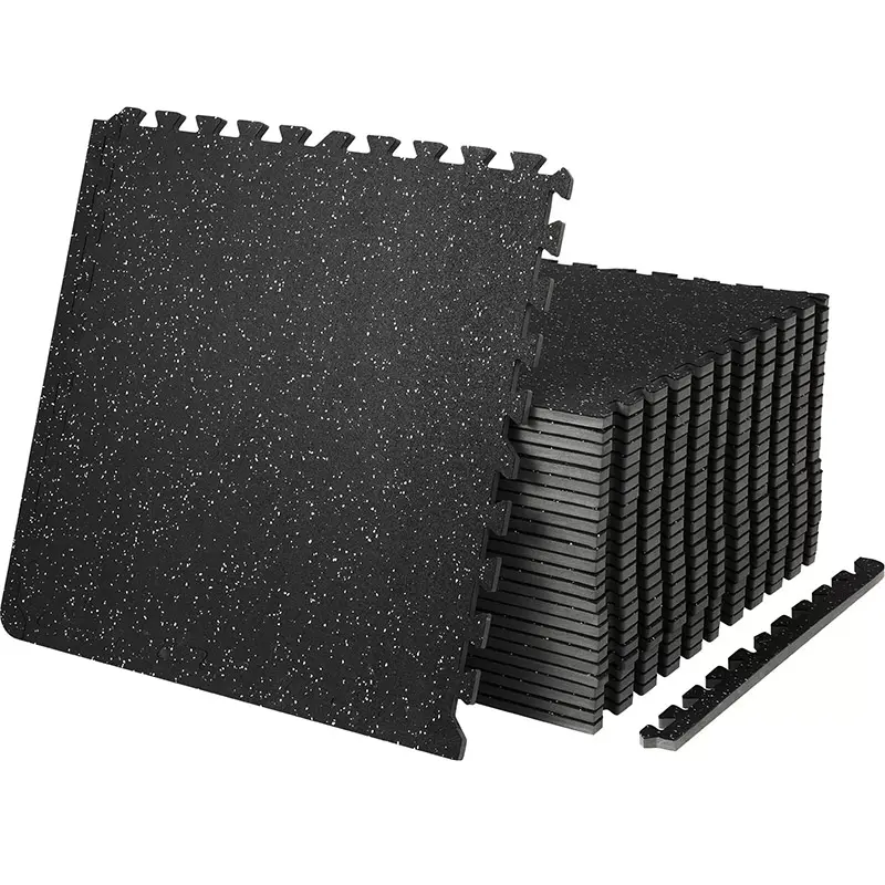 Durable Rubber Top Foam Floor Mat for Home Gym and Fitness Center