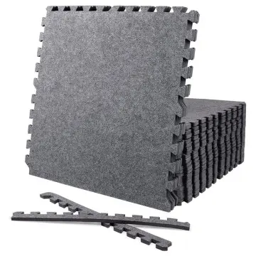 Versatile Foam Floor Tiles with Short Plush Top