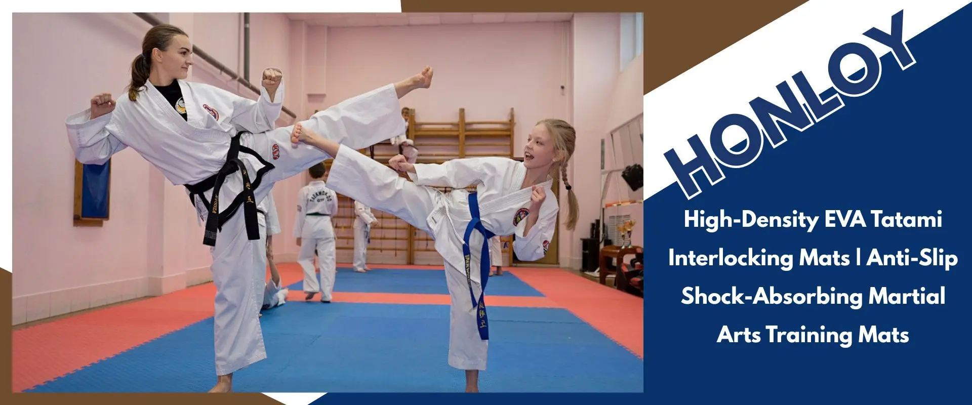 High-Density EVA Tatami Interlocking Mats | Anti-Slip Shock-Absorbing Martial Arts Training Mats